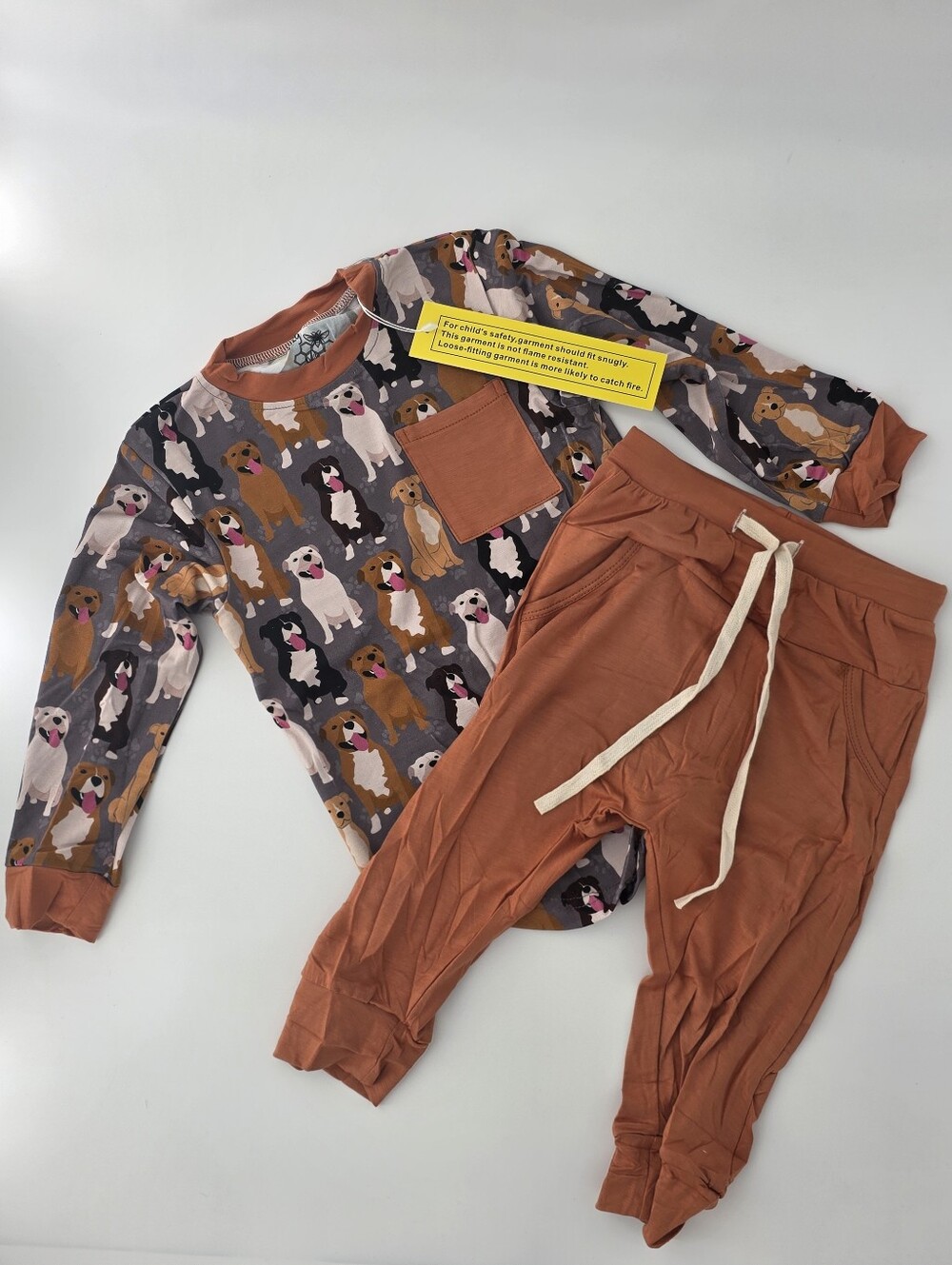 Cozy Critters Bamboo Dogs Long Sleeve Jogger Set